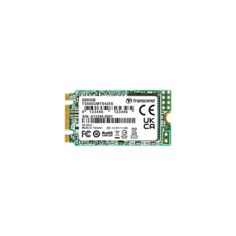 Disco Rígido Transcend 425S 500 GB M.2 SATA 530 MB/s Leitura 480 MB/s Escrita