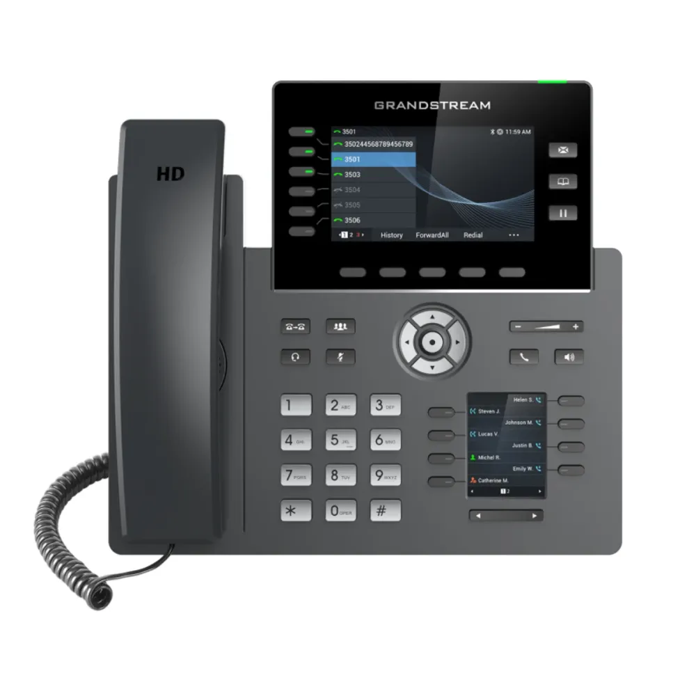 Telefone IP Grandstream GRP2616 Wi-Fi PoE Preto