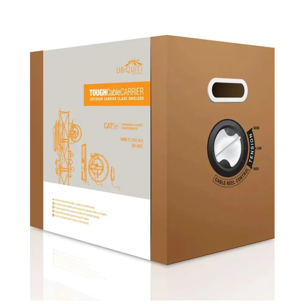 Cabo de rede Ubiquiti TC-CARRIER 305 m Cat5e Preto