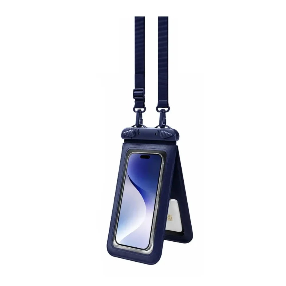 Bolsa Impermeável com Corda Apokin até 7.2" Azul Escuro