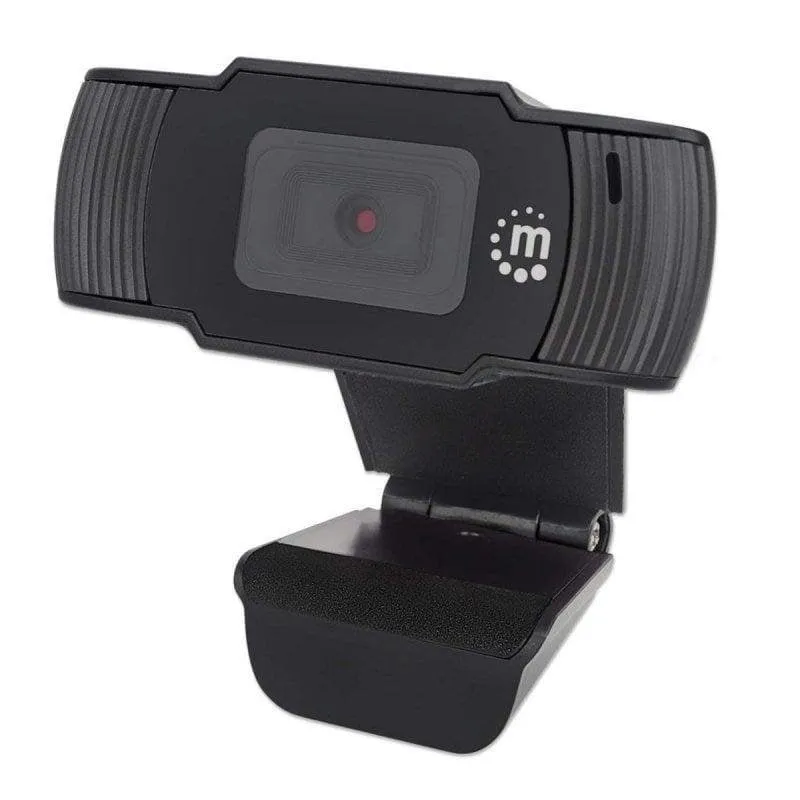 Câmara Web Manhattan USB Full HD 2MP 1080p com Clip Preto
