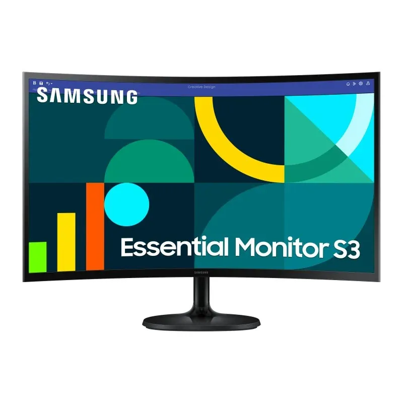 Monitor Samsung 27″ 1080p 100Hz VA Curvo Protetor Ocular Sem Cintilação VESA HDMI
