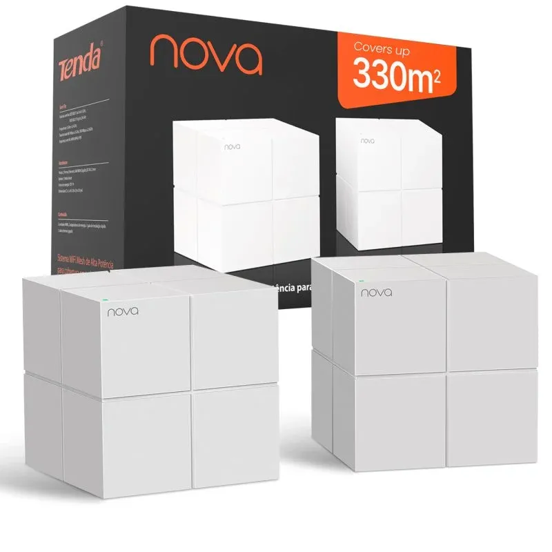 Tenda Nova MW6 Sistema WiFi Mesh Dual Band Gigabit Pack 2 Unidades