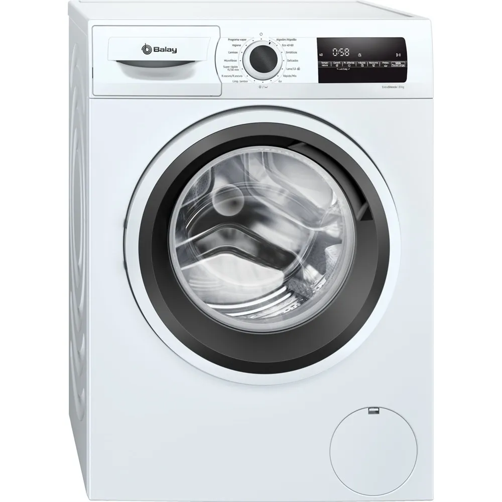 Máquina de Lavar Roupa Balay 8Kg Branco - 3TS285BS