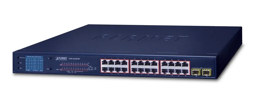 PLANET GSW-2620VHP network switch Unmanaged Gigabit GSW-2620VHP