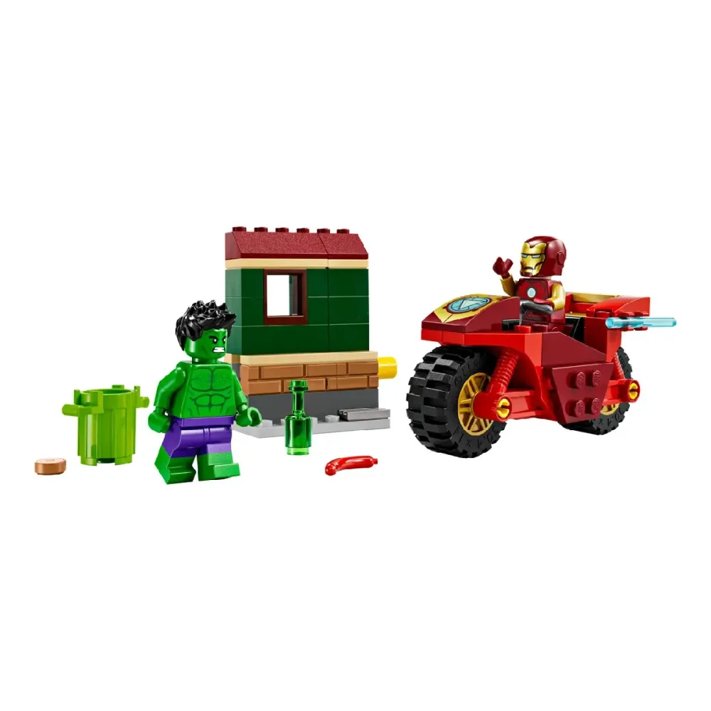 LEGO Marvel Iron Man com Mota e Hulk - 76287