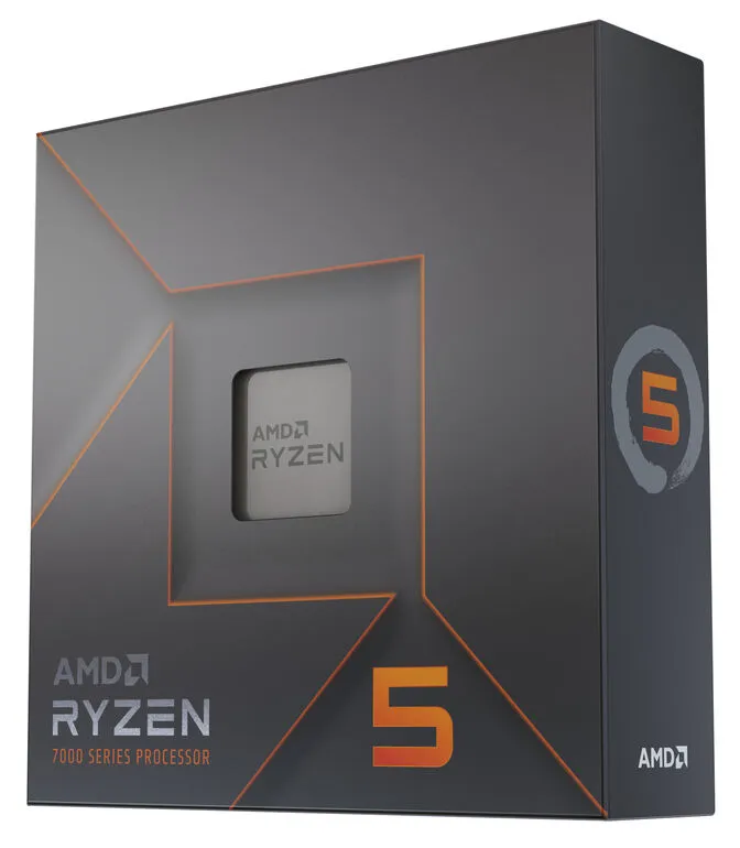 Processador AMD Ryzen 5 7600X 6-Core (4.7GHz-5.3GHz) 38MB AM5