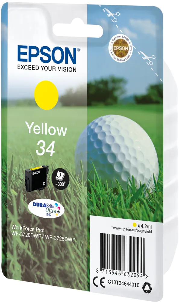 Singlepack Yellow 34 DURABrite Ultra Ink
