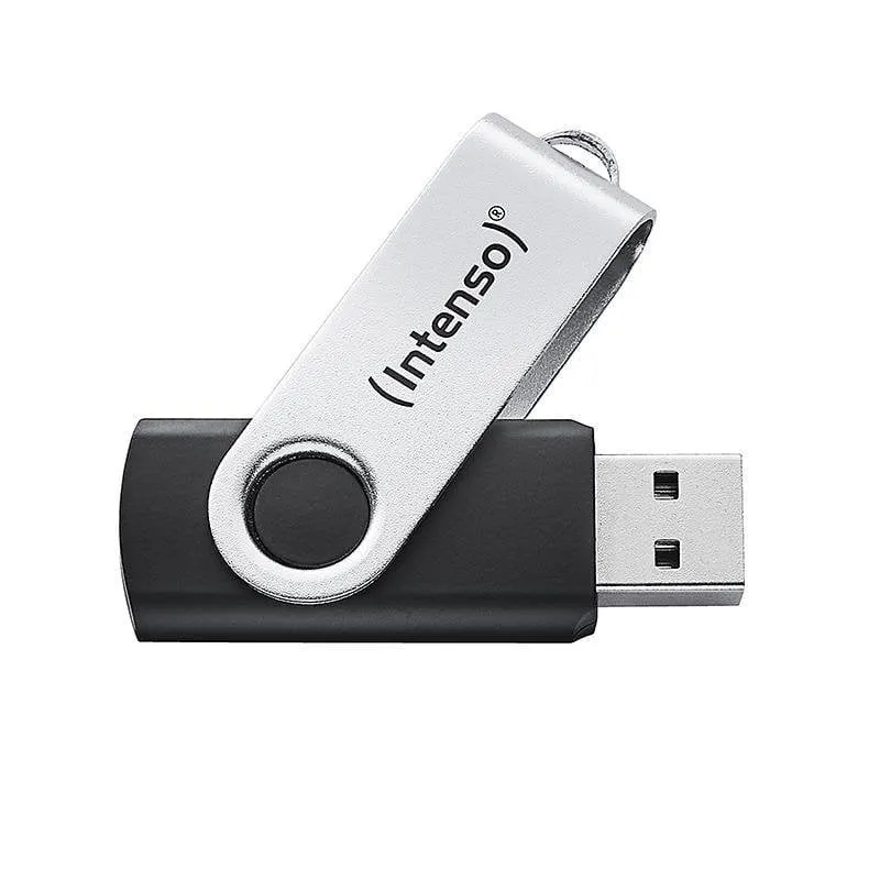 Pen USB Intenso Office Line 256 GB USB-A 3.2 Preto Prateado Giratório