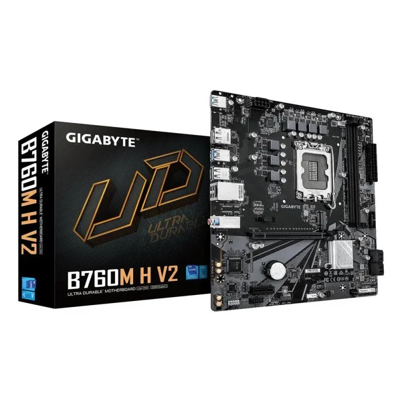 Motherboard Gigabyte B760M H V2 Intel B760 LGA 1700 DDR5 Micro-ATX 128GB PCIe 4.0 M.2