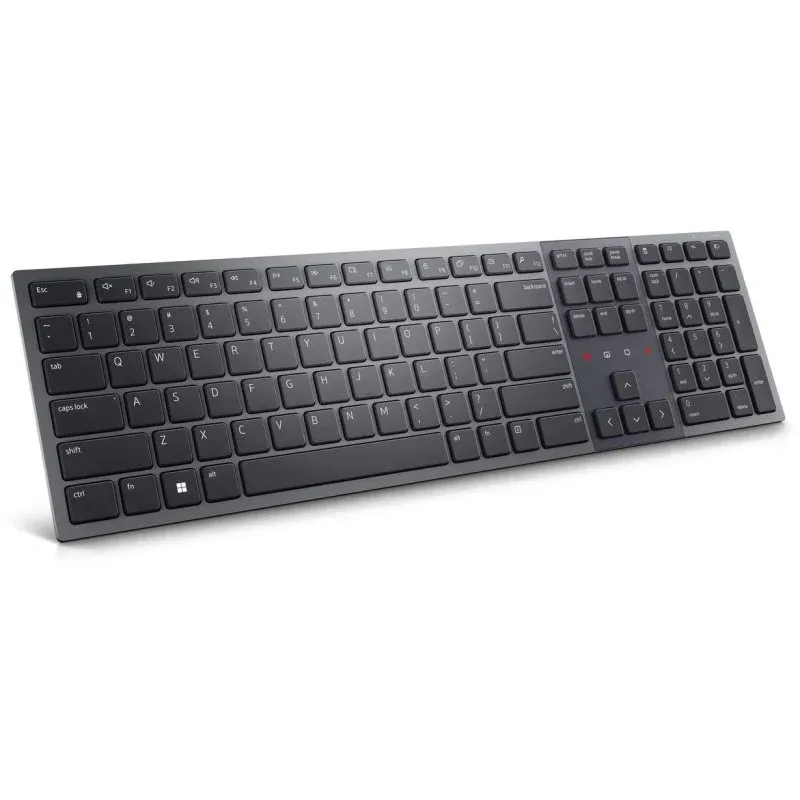 Teclado Dell KB900 sem fios completo QWERTZ alemão Bluetooth retroiluminado