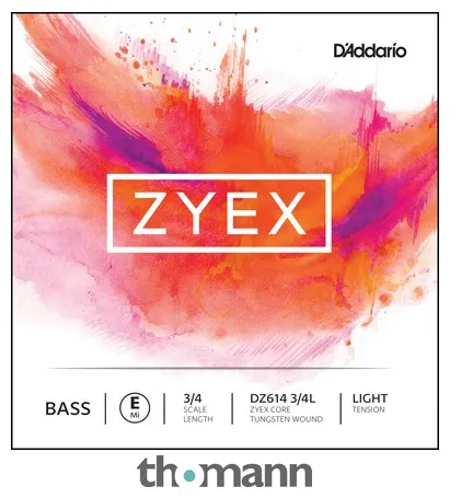 Daddario DZ614-3/4L Zyex Bass E light