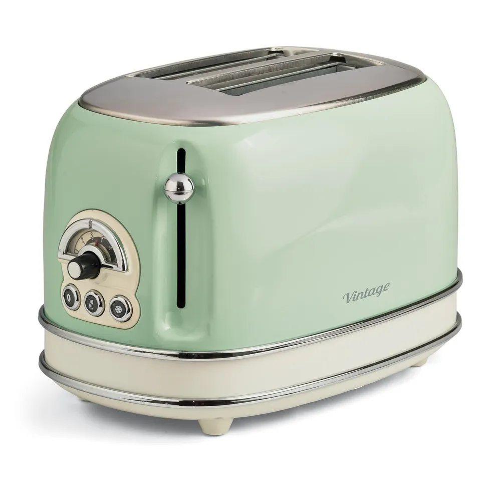 Tostadeira Ariete 155/14 810W 2R Curto Verde Vintage