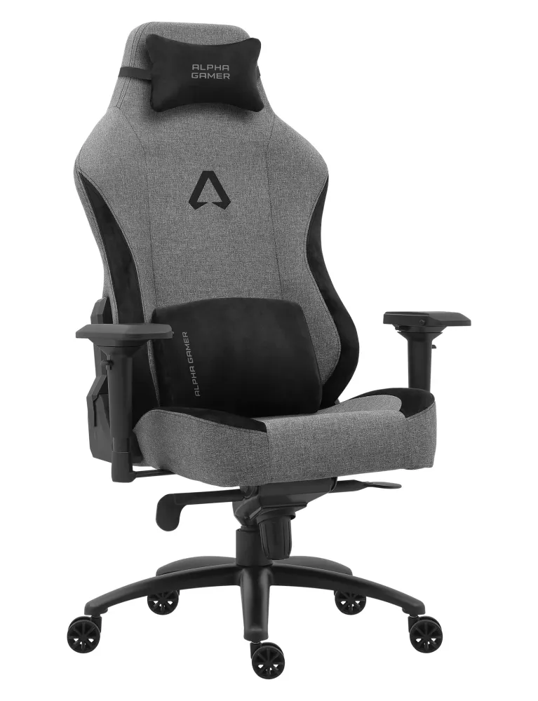 Cadeira Gaming Alpha Gamer Nebula Regular Cinza/Preto