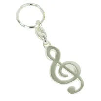 Porta Chaves Adamastor 0016 Clave de Sol Prateado