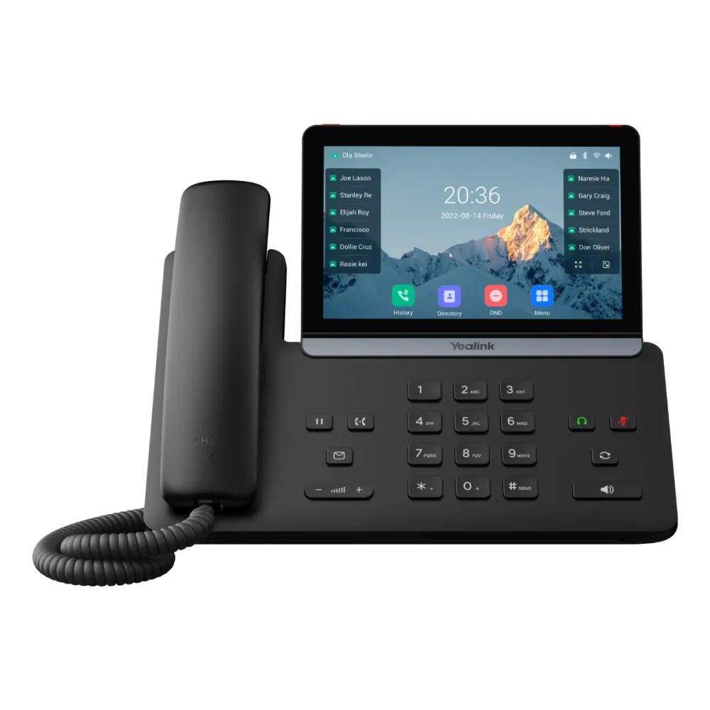 Telefone IP Yealink SIP-T87W Wi-Fi PoE Preto