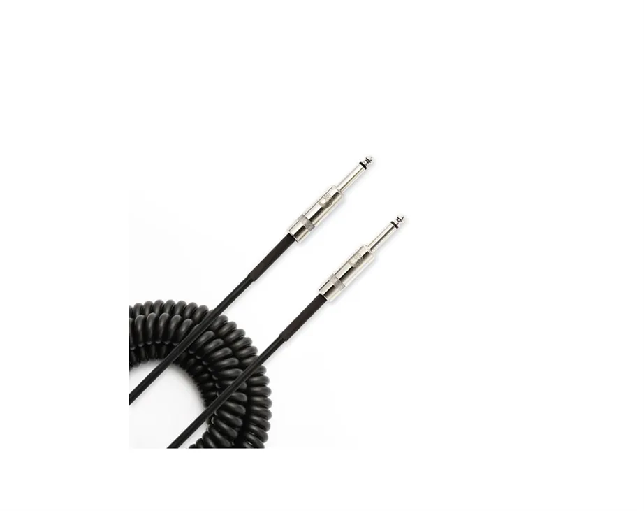 Cabo instrumento D'Addario PW-CDG-30BK Black Coiled 9mt