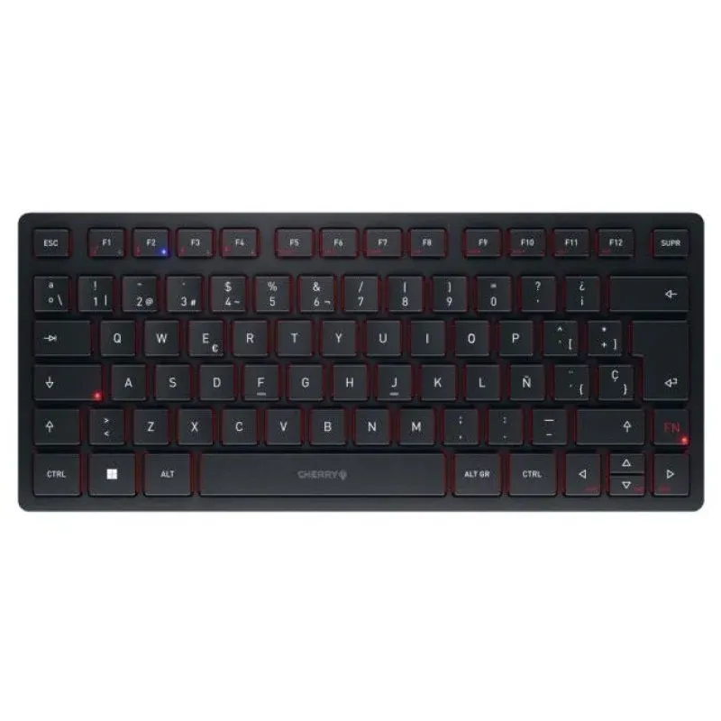 Cherry KW 9200 MINI Teclado Sem Fios Bluetooth Preto AZERTY Belga