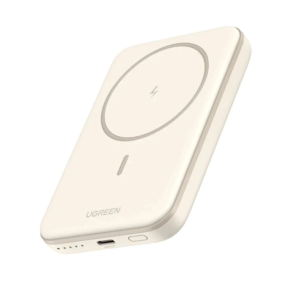 Powerbank UGREEN Mini Magnetic Wireless 5000mAh PD 15W Branco