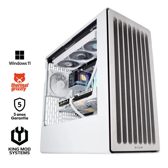 Computador King Mod Gamer-PC HAVN Ryzen 7 9800X3D 32GB DDR5 2TB RTX 5080 WiFi W11