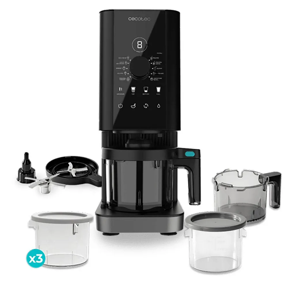 Máquina de Gelados Cecotec Gelatec 1800 Preta