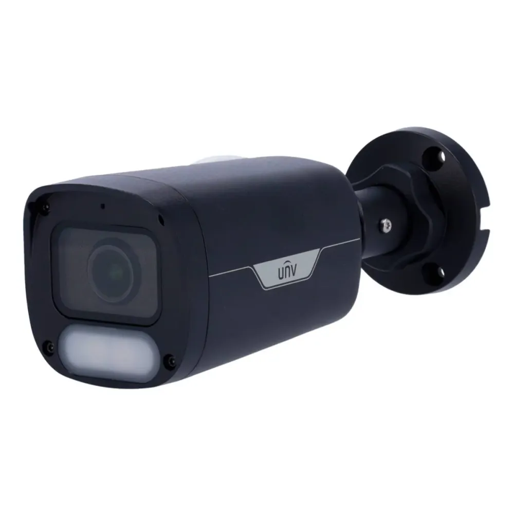 Câmara de Segurança IP Uniview Easy Bullet PoE 4MP 2.8mm IP67 ColorHunter Preta - IPC2314LE-ADF28KM-WP-BLACK