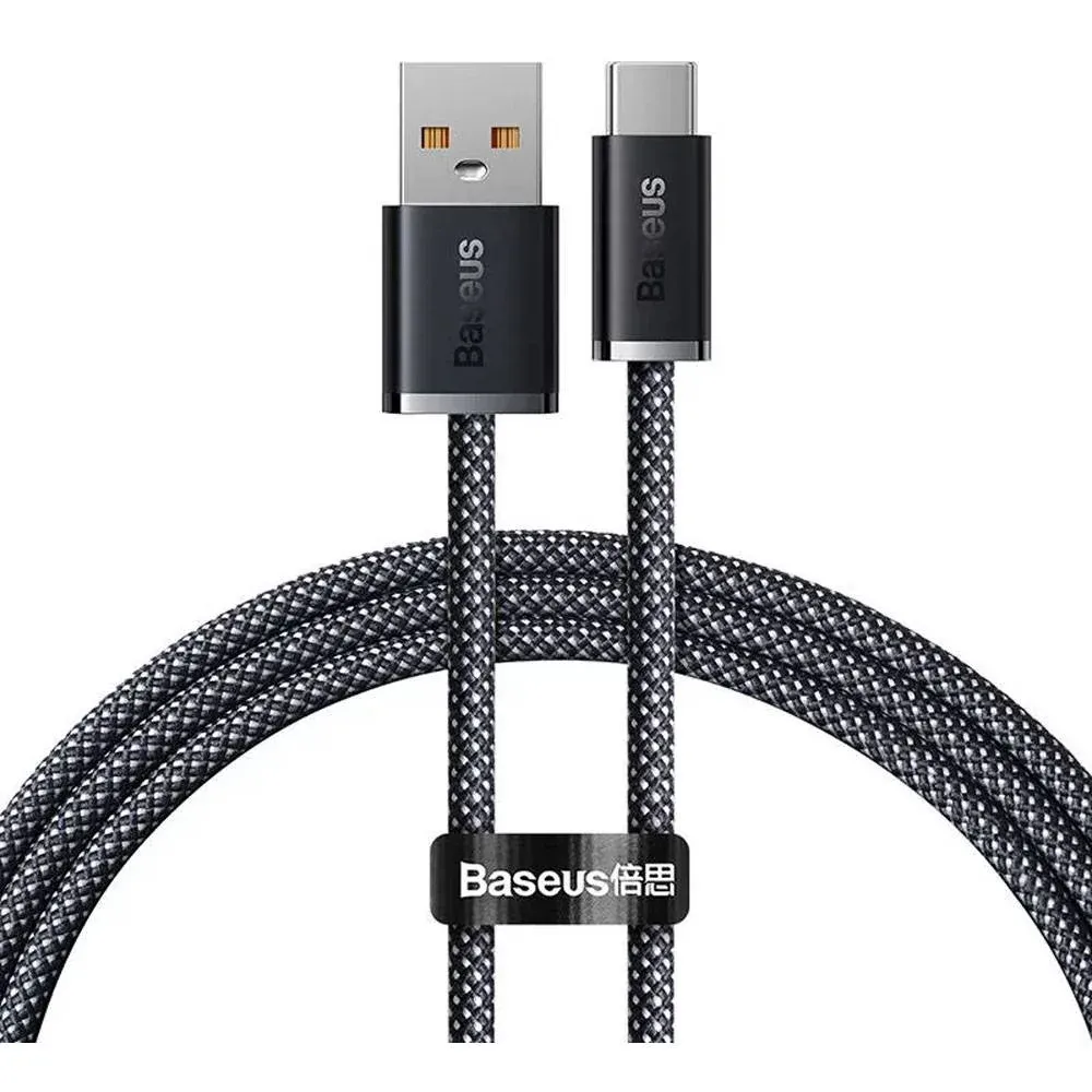 Cabo Baseus Dynamic Series USB-A p/ USB-C PD 100W 1m Preto