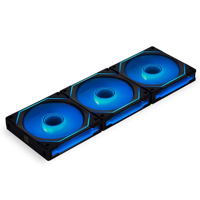 Ventoinha Lian Li UNI FAN SL120 Infinity RGB Reverse Blade PWM Preto 120mm (Pack 3)