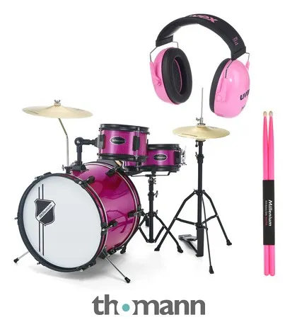 Millenium Youngster Drum Set Bundle Pink