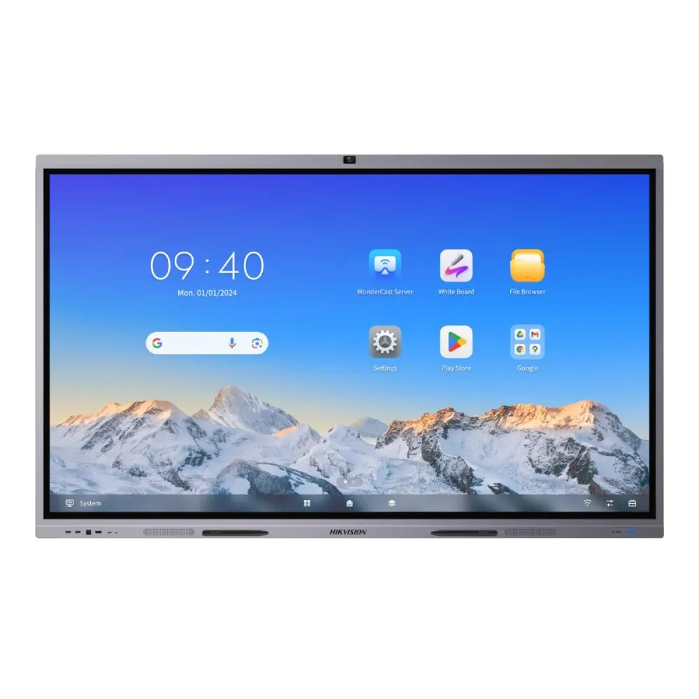 Monitor Interativo Hikvision 75" VA UHD 4K Android 13 EDLA Cinzento