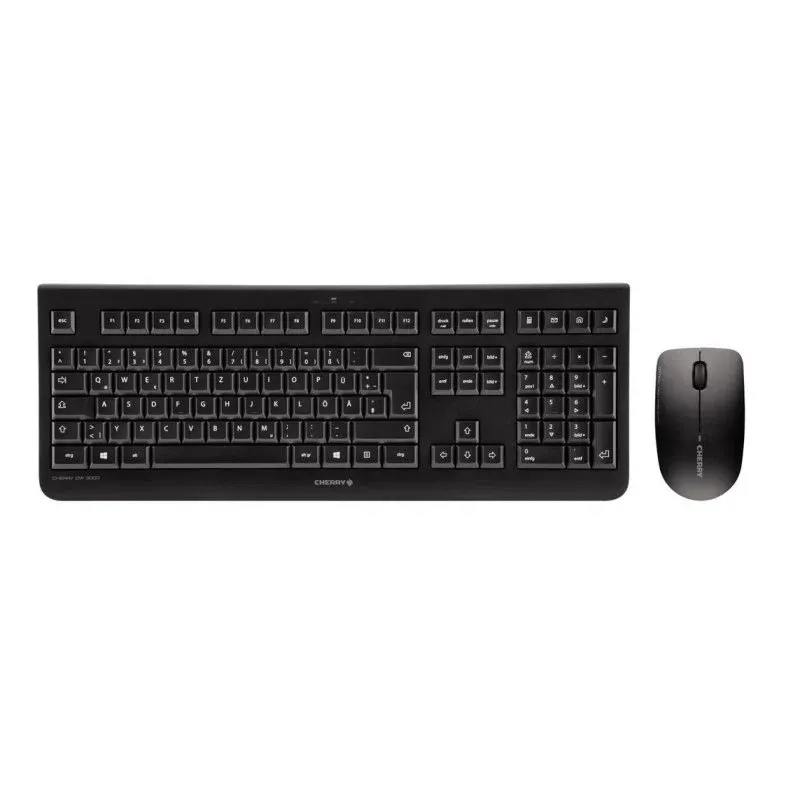Teclado mecânico CHERRY DW 3000 QWERTZ wireless com rato incluído