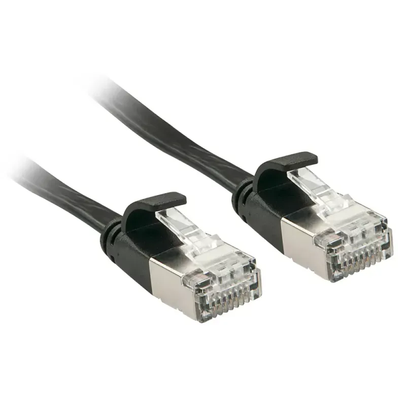 5M CAT.6A U/FTP FLAT CABLE, BLACK