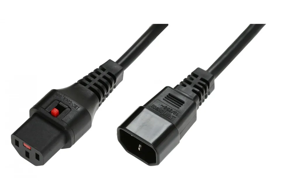 Cabo de Alimentação IEC C14/IEC C13 Reto M/F 5m Preto com IEC-PC1071