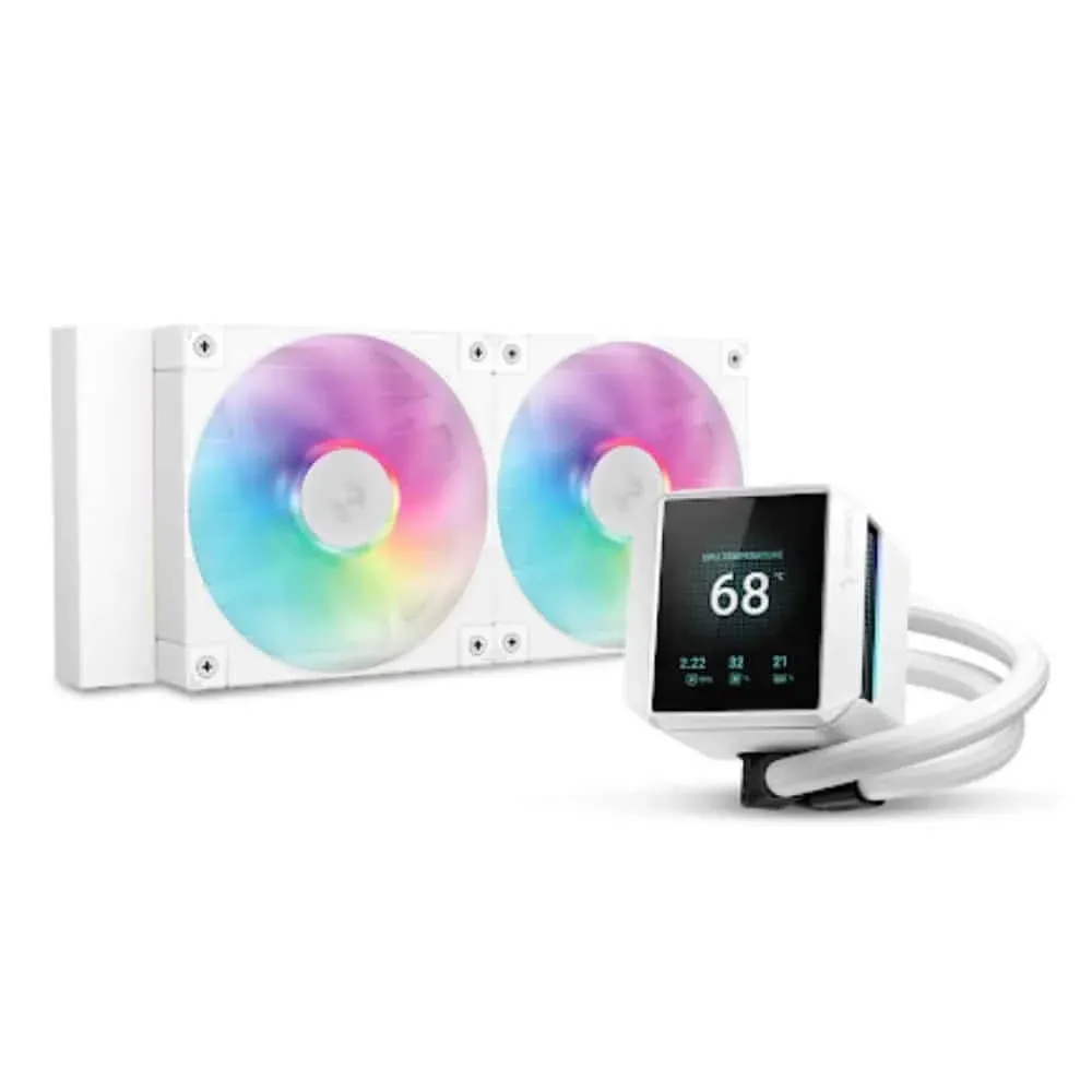 Refrigeração Líquida DeepCool Mystique 240 ARGB 240mm 2 Ventoinhas LCD
