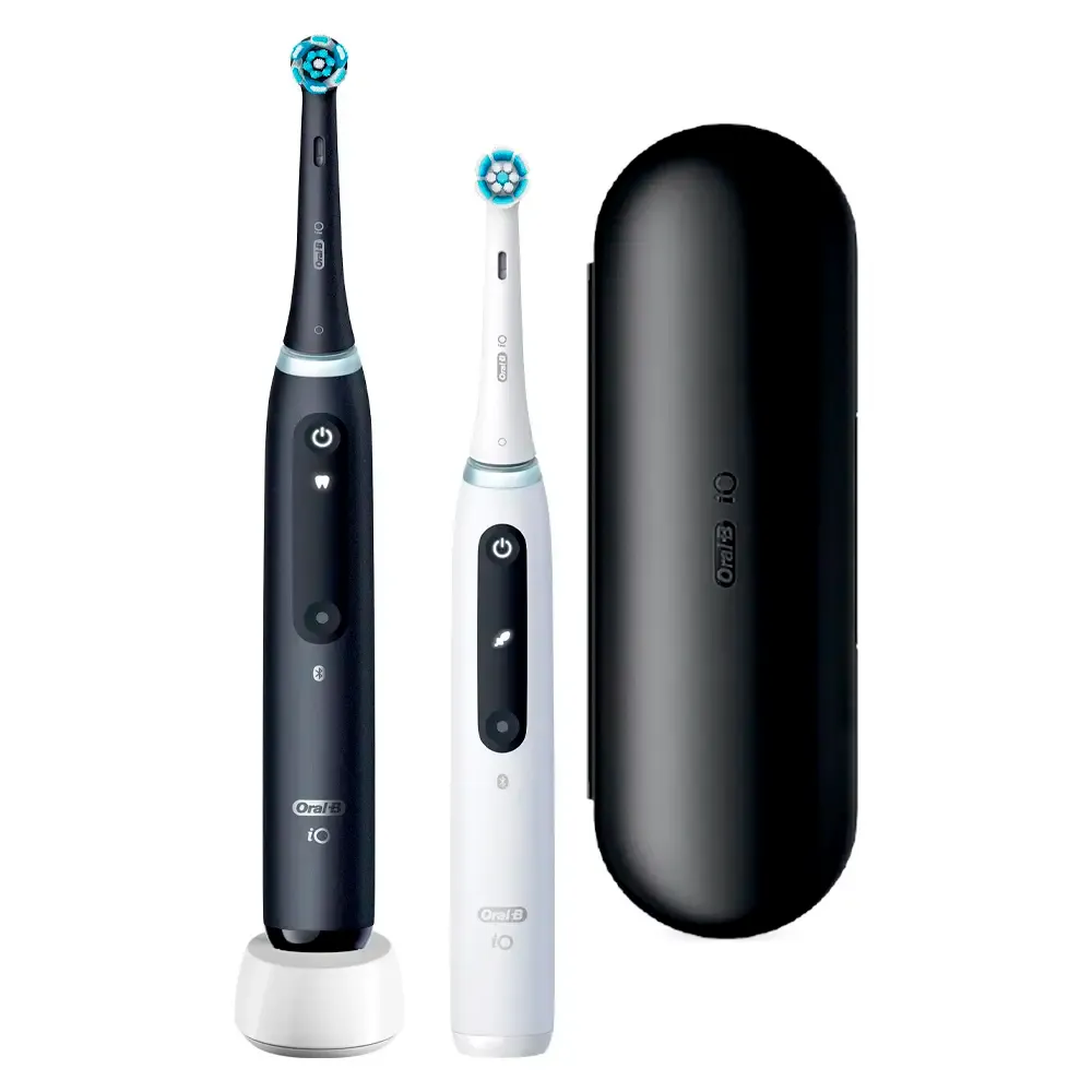 Escova de Dentes Elétrica Oral-B iO 5 Series Pack Duplo Black & White