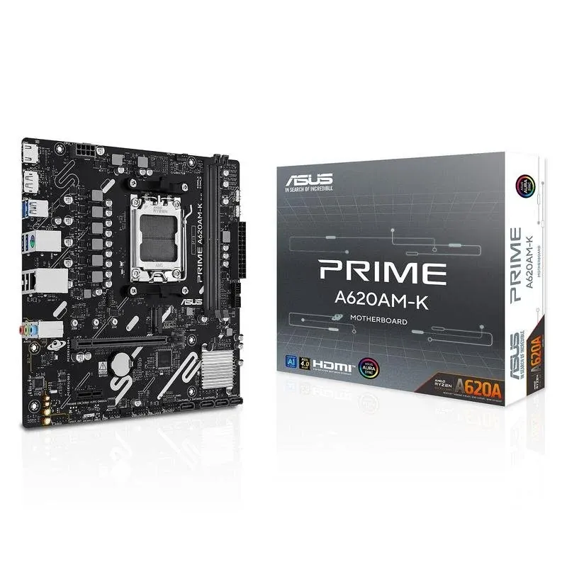 Motherboard ASUS PRIME A620AM-K AMD A620A Socket AM5 DDR5 Micro ATX Gigabit RGB