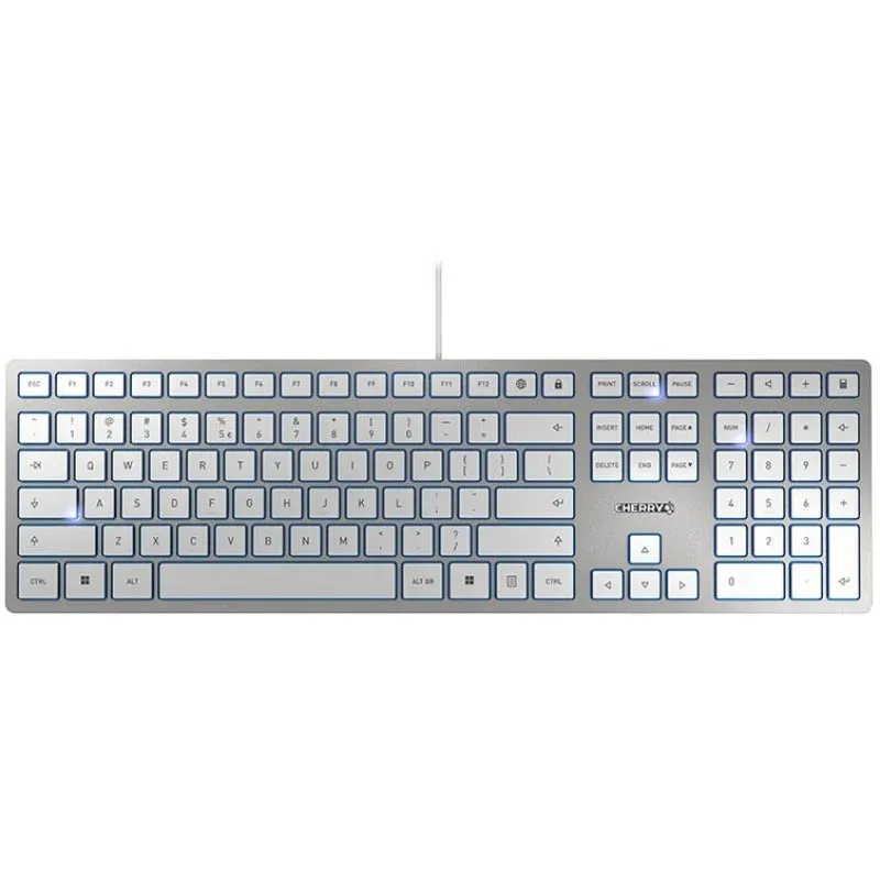 Cherry KC 6000 Slim Teclado USB Prateado USA