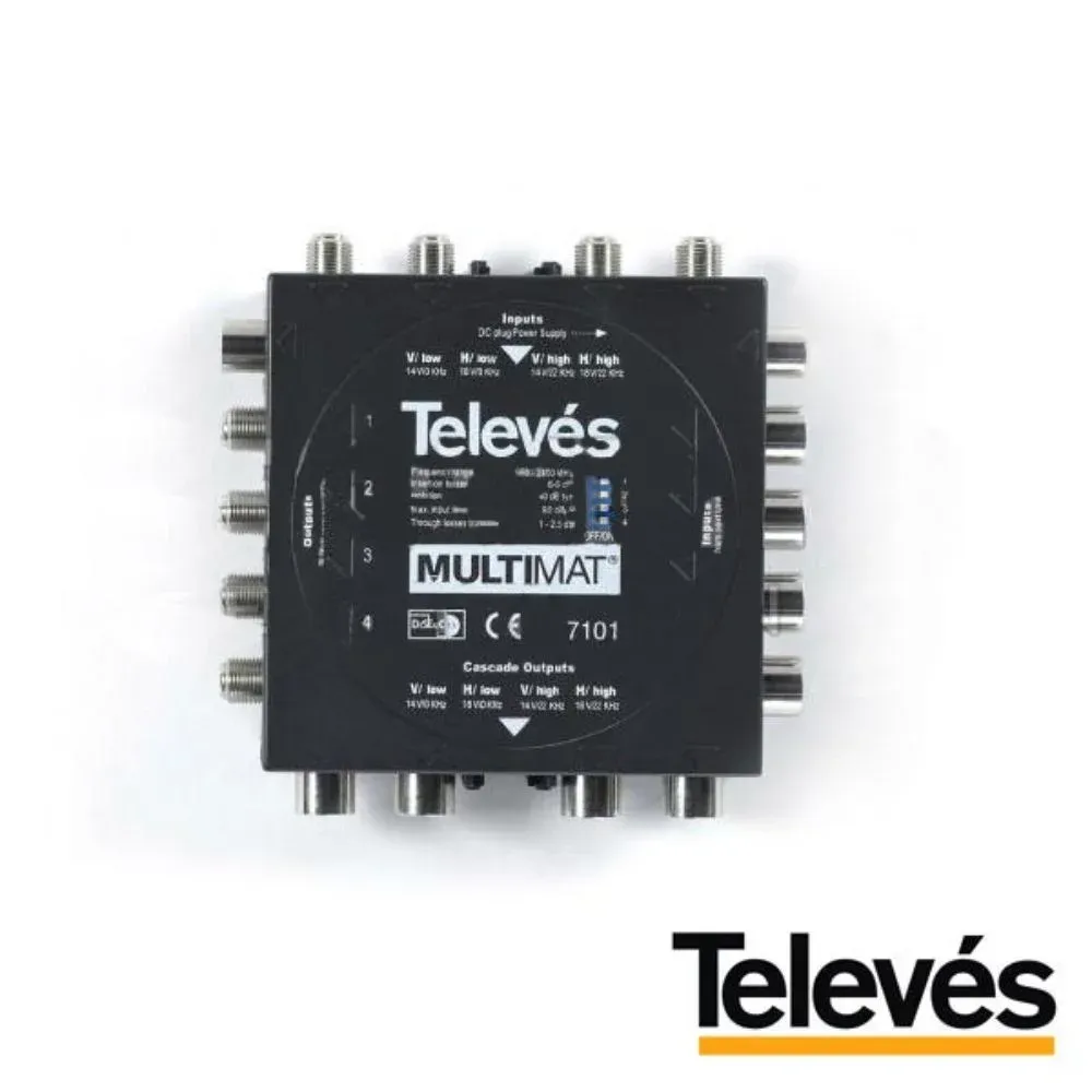Comutador Msw Multimat Fi 4e-4s-4sp-4ep Televés