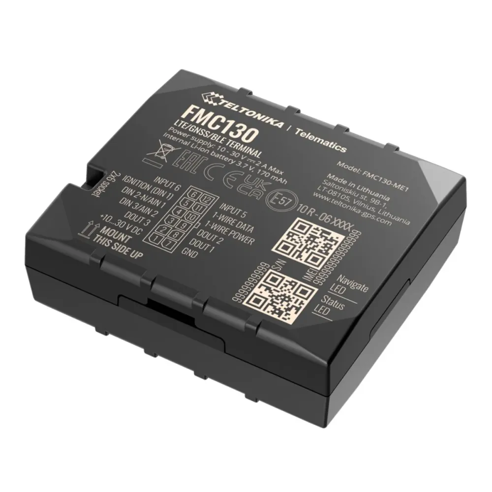 Localizador para Veículos Teltonika TK-FMC130 4G/3G/2G e BLE Dual SIM