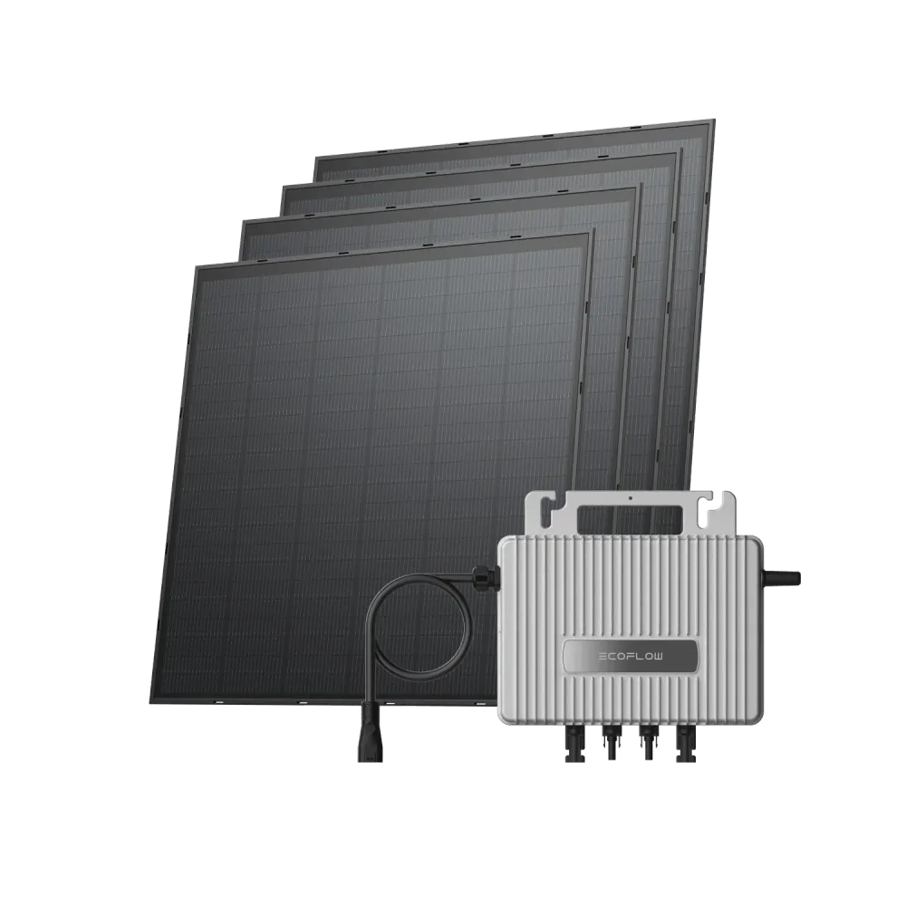 Sistema Solar Plug & Play EcoFlow STREAM - Microinversor STREAM + 4 x Painel Solar de 250W