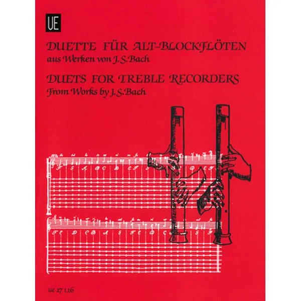 Universal Edition Bach Duette Altblockflöte