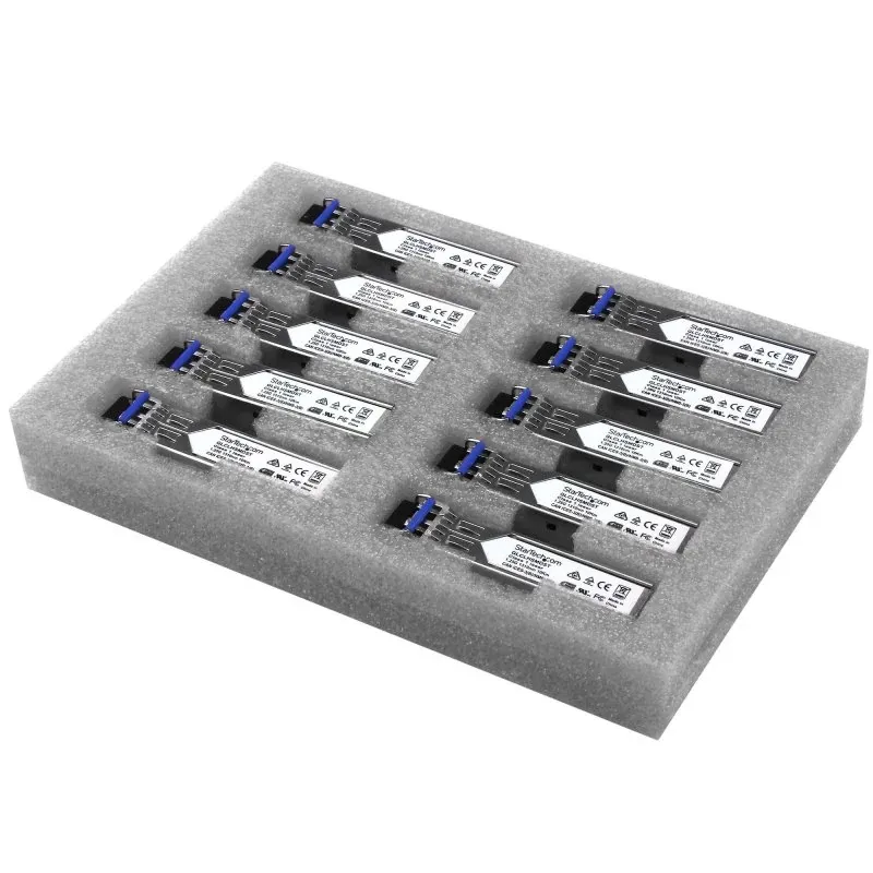 Startech Cisco GLC-LH-SMD Compatible SFP Module, 1000BASE-LX/LH, 1GbE Single Mode (SMF) Fiber SMF Optic Transceiver, 1GE Gigabit Ethernet, LC Connector, 10km 1310nm, Firepower, ASR920 (GLCLHSMD10ST) - Módulo de transceptor SFP (mini-GBIC) (equivalent