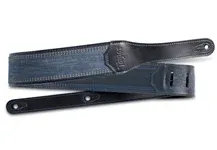 Correia Guitarra Taylor Blue Denim Navy Leather Edges 2.5"