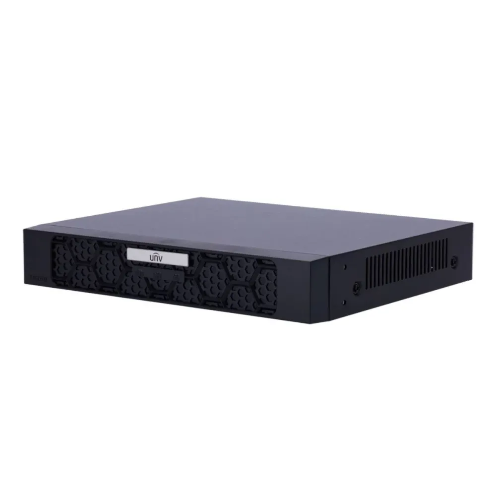 Gravador NVR Uniview Prime 8 Canais PoE 4K AcuSearch Preto - NVR501-08B-P8-IQ