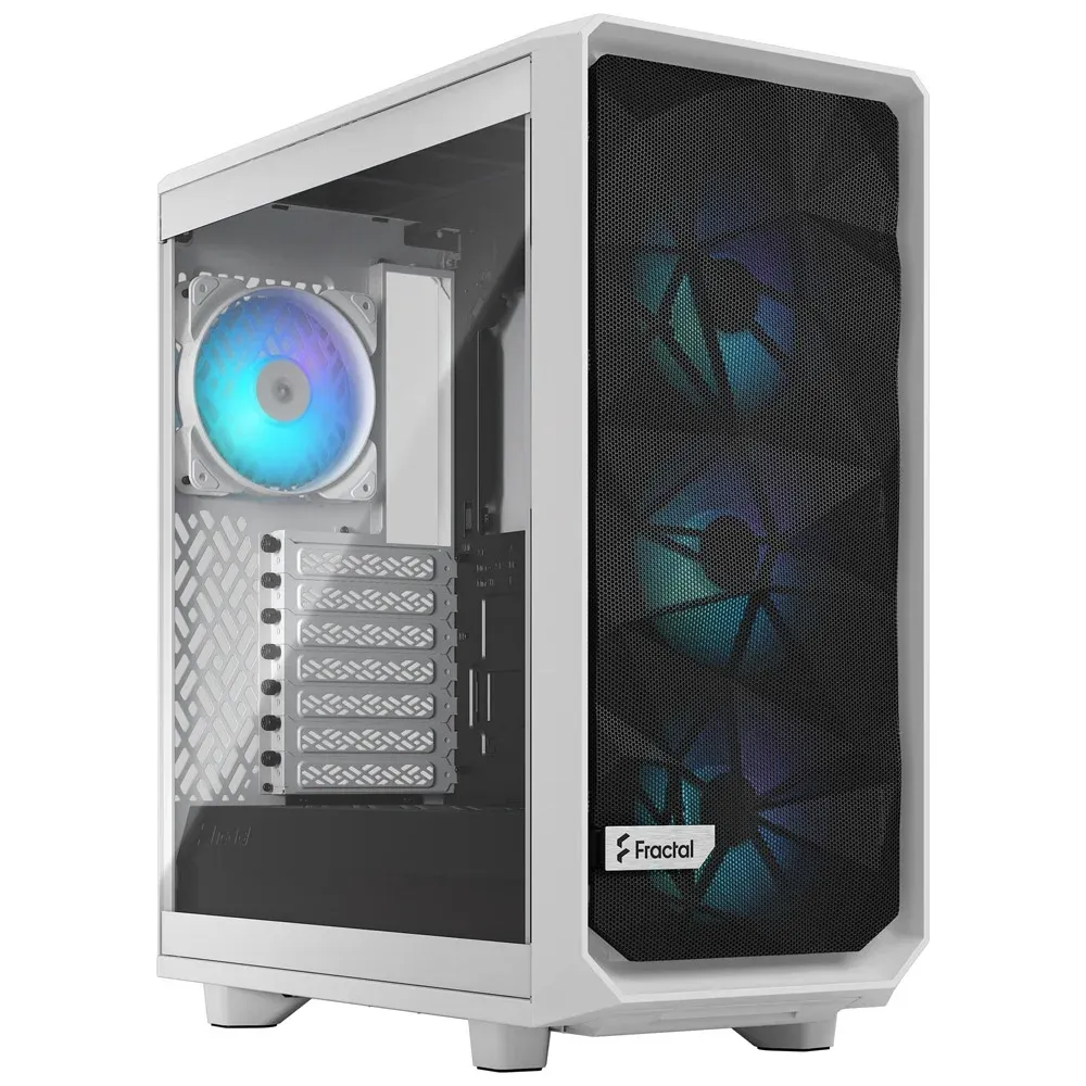 Caixa ATX Fractal Design Meshify 2 Compact RGB White TG Clear Tint