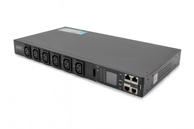 Digitus DN-DP-H1-12C13 Listagem de energia SMART PDU DN-DP-H1-12C13