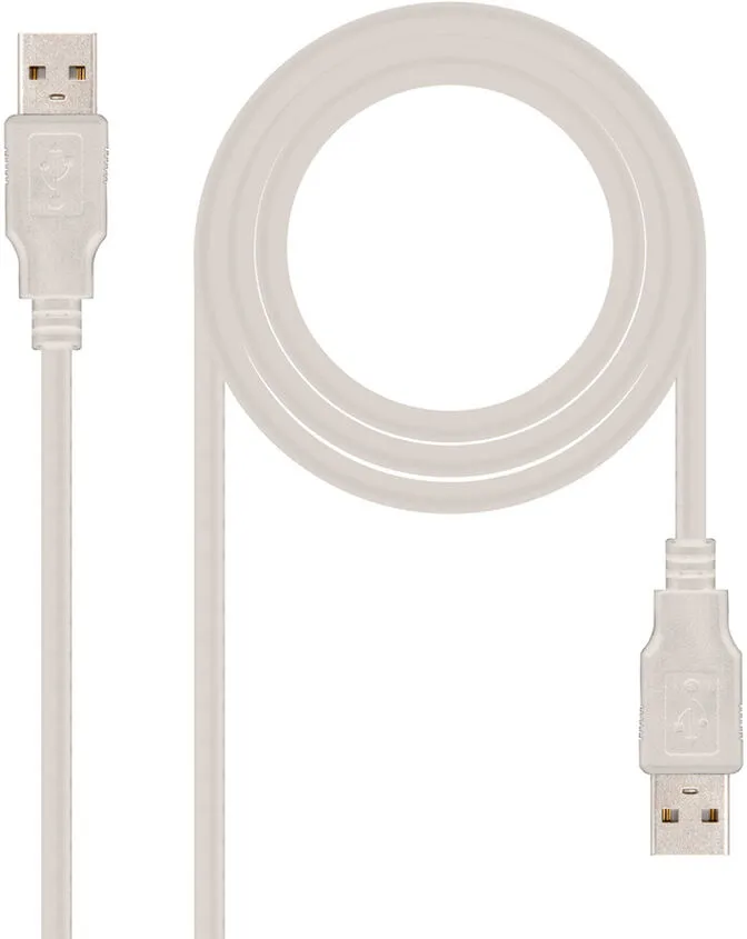 Cabo USB 2.0 Nanocable USB-A M/M 1 M