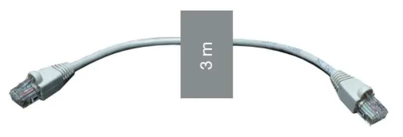 Cabo UTP Cat 6 3m Cinzento - TF-5201-GS-3