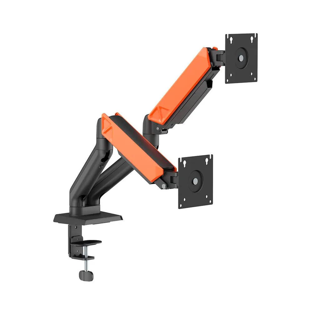 Suporte de Secretária Napofix GDM2200 Gaming Full-Motion 2x Monitores 13 - 32 Preto/Laranja