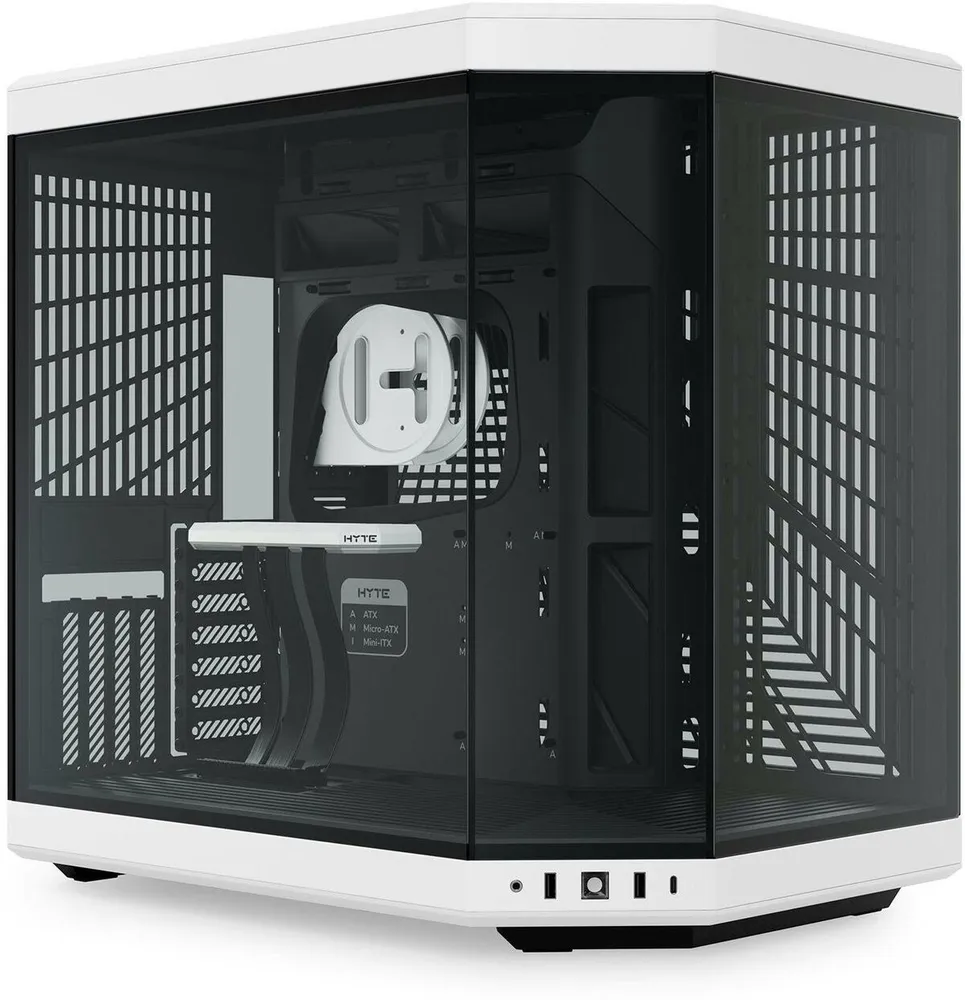 Caixa E-ATX Hyte Y70 Vidro Temperado Preto/Branco